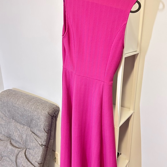 Dorothy Perkins fuchsia mid calf office dress UK 10 - Picture 2 of 2